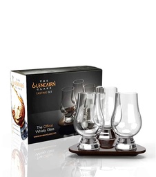 [GLENCAIRN3GLASSSET] The Glencairn Wooden Flight Tray + 3 Glasses w/Gift Box