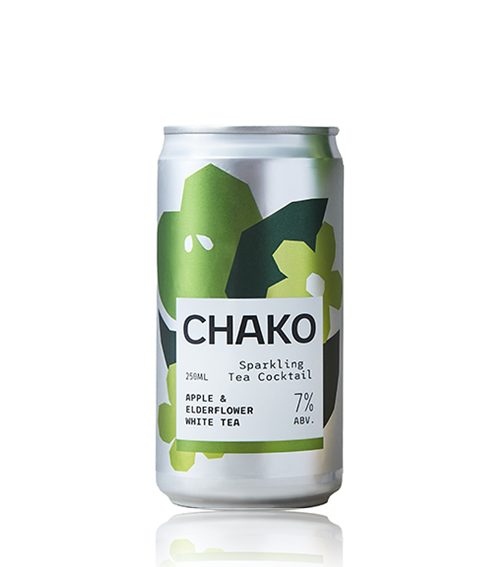 CHAKO Apple &amp; Elderflower White Tea Sparkling Tea Cocktail 12x250ml