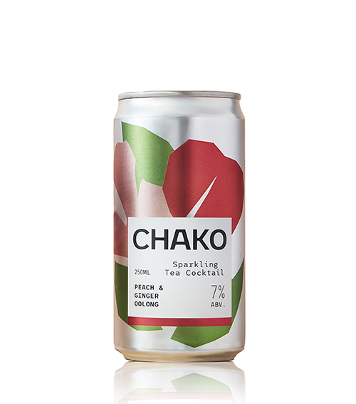 CHAKO Peach &amp; Ginger Oolong Sparkling Tea Cocktail 12x250ml