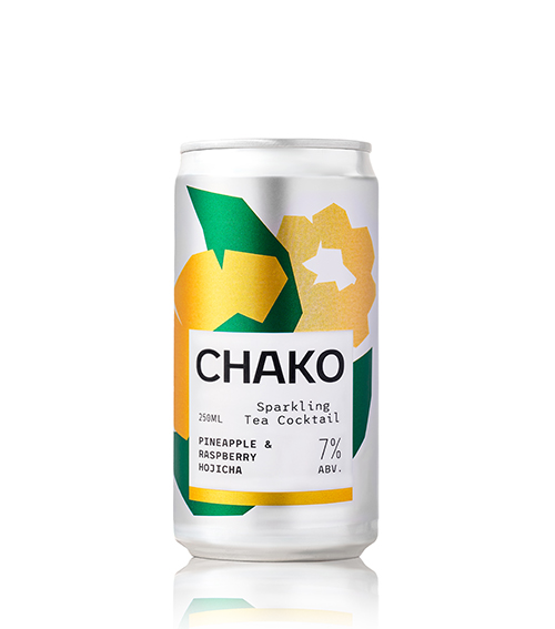 CHAKO Pineapple &amp; Raspberry Hojicha Sparkling Tea Cocktail 12x250ml
