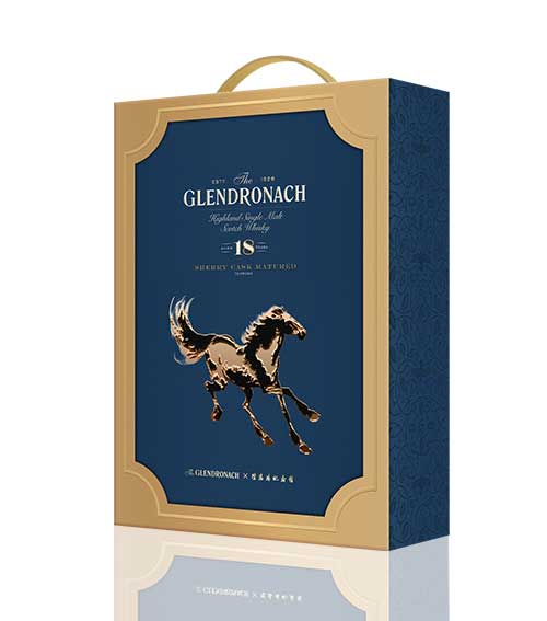 The GlenDronach 18 Years Year of Horse Gift Set