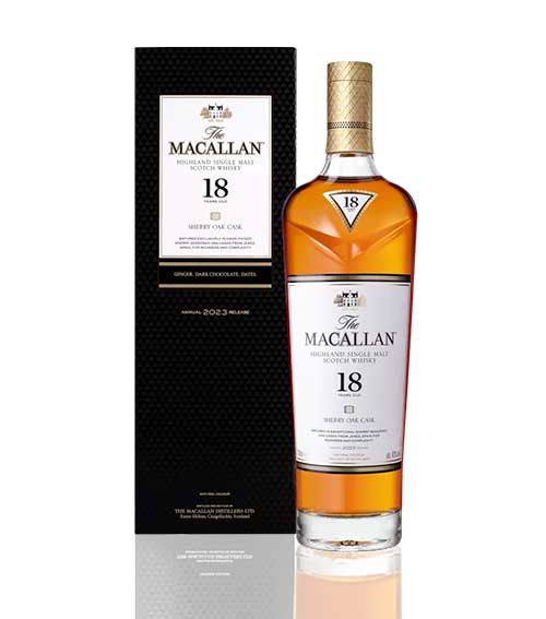 The Macallan 18 Years Sherry Oak 2023 Release Single Malt Whisky