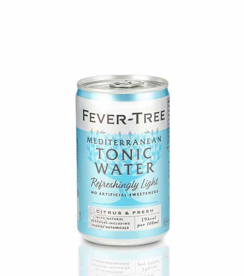 Fever Tree Refreshingly Light Mediterranean Tonic Water CAN 24x150ml