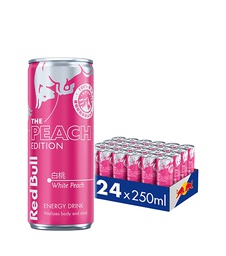 [REDBULLWHITEPEACH24] Red Bull - White Peach 24x250ml