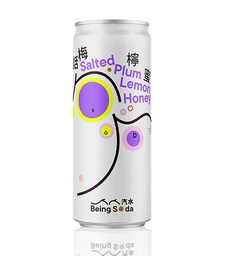 [BSSALTEDPLUMLEMHON24] Being Soda - Salted Plum Lemon Honey Soda 24x330ml