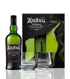 [ARDBEGTEN2GLASSES] Ardbeg Ten Years w/2 Glasses Gift Set